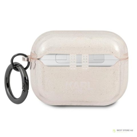 Karl Lagerfeld Karl Head Glitter - Etui Airpods Pro (złoty) Karl Lagerfeld Karl Head Glitter - Etui Airpods Pro (złoty)
