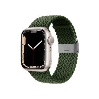 Crong Wave Band - Pleciony pasek do Apple Watch 38/40/41 mm (zielony)