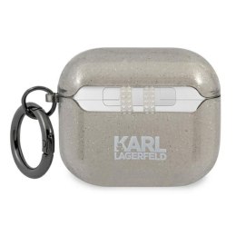 Karl Lagerfeld Choupette Head Glitter - Etui AirPods 3 (czarny)