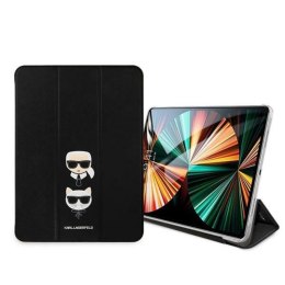 Karl Lagerfeld Saffiano Karl & Choupette Heads - Etui iPad Pro 11" 2021 (czarny)