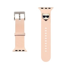 Karl Lagerfeld Silicone Choupette Head - Pasek do Apple Watch 42/44/45 mm (różowy)