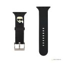 Karl Lagerfeld Silicone Karl Head - Pasek do Apple Watch 38/40/41 mm (czarny)