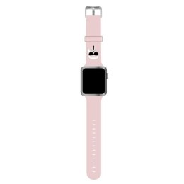 Karl Lagerfeld Silicone Karl Head - Pasek do Apple Watch 42/44/45 mm (różowy)