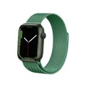 Crong Milano Steel - Pasek ze stali nierdzewnej do Apple Watch 42/44/45 mm (zielony)