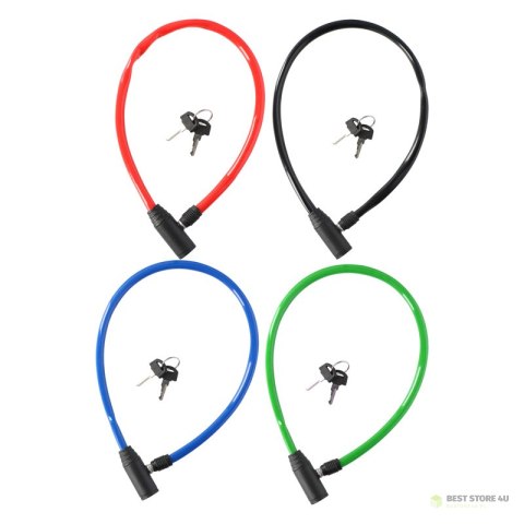 Dunlop - Linka , zapięcie antykradzieżowe do roweru (niebieski) Dunlop - Linka , zapięcie antykradzieżowe do roweru (niebieski)