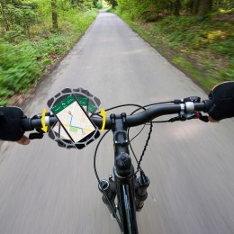Dunlop - uchwyt rowerowy do telefonu 10-15 cm obrotowy (szary)