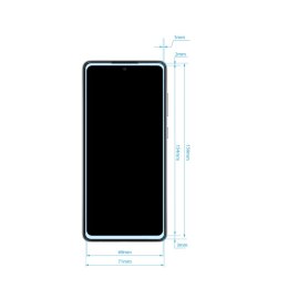 Crong 7D Nano Flexible Glass - Niepękające szkło hybrydowe 9H na cały ekran Samsung Galaxy A72