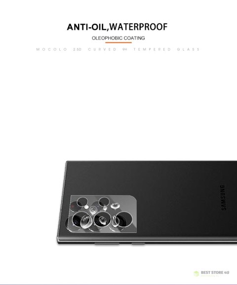 Mocolo Silk Camera Lens Glass - Szkło ochronne na obiektyw aparatu Samsung Galaxy S22 Ultra Mocolo Silk Camera Lens Glass - Szkło ochronne na obiektyw aparatu Samsung Galaxy S22 Ultra