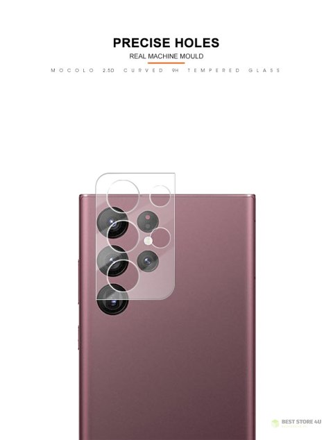 Mocolo Silk Camera Lens Glass - Szkło ochronne na obiektyw aparatu Samsung Galaxy S22 Ultra Mocolo Silk Camera Lens Glass - Szkło ochronne na obiektyw aparatu Samsung Galaxy S22 Ultra