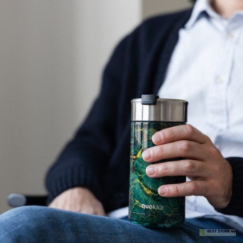 Quokka Boost Coffee Tumbler - Kubek termiczny ze stali nierdzewnej z zaparzaczem 400 ml (Greenstone) Quokka Boost Coffee Tumbler - Kubek termiczny ze stali nierdzewnej z zaparzaczem 400 ml (Greenstone)