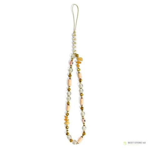 Guess Phone Strap Beads Bohemia - Zawieszka do telefonu 25 cm (Brown) Guess Phone Strap Beads Bohemia - Zawieszka do telefonu 25 cm (Brown)