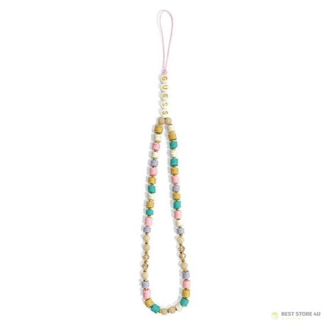 Guess Phone Strap Beads Heishi - Zawieszka do telefonu 25 cm (Flower Pink) Guess Phone Strap Beads Heishi - Zawieszka do telefonu 25 cm (Flower Pink)