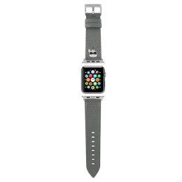 Karl Lagerfeld Saffiano Karl Head - Pasek do Apple Watch 38/40/41 mm (srebrny)