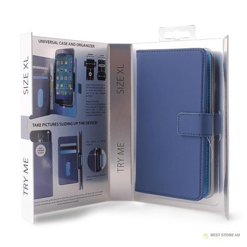 PURO Smart Wallet - Uniwersalne etui z uchwytem do robienia zdjęć z kieszonkami na karty i pieniądze, rozmiar XL (niebieski) PURO Smart Wallet - Uniwersalne etui z uchwytem do robienia zdjęć z kieszonkami na karty i pieniądze, rozmiar XL (niebieski)