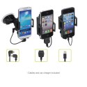IGrip Universal Charging Dock - Uniwersalny uchwyt do smartfonów o szer. 44 - 84 mm + ładowarka + kabel micro USB + kabel Lightn