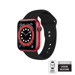 Crong Liquid - Pasek do Apple Watch 38/40/41 mm (czarny)