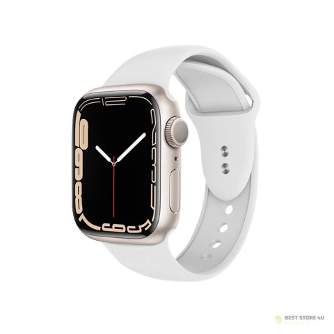 Crong Liquid - Pasek do Apple Watch 42/44/45 mm (biały)