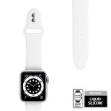 Crong Liquid - Pasek do Apple Watch 42/44/45 mm (biały)