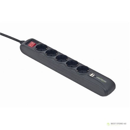 EnerGenie SPG5-U2-5 Power strip with USB charger, 5 sockets, USB 2A, 1.5 m EnerGenie SPG5-U2-5 Power strip with USB charger, 5 sockets, USB 2A, 1.5 m