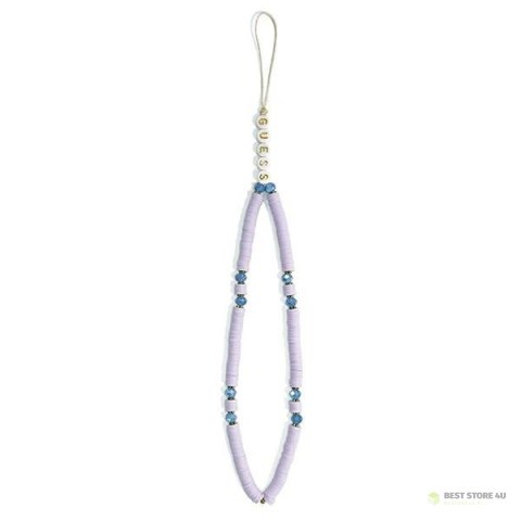 Guess Phone Strap Beads Heishi - Zawieszka do telefonu 25 cm (Lilac) Guess Phone Strap Beads Heishi - Zawieszka do telefonu 25 cm (Lilac)
