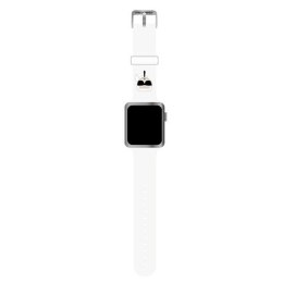 Karl Lagerfeld Silicone Karl Head - Pasek do Apple Watch 42/44/45 mm (biały)