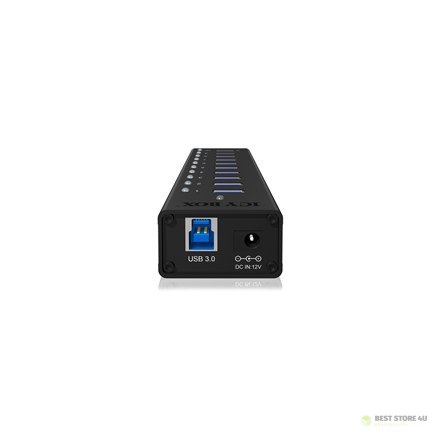 Raidsonic 10 port USB 3.0 Hub Icy Box IB-AC6110 Black Raidsonic 10 port USB 3.0 Hub Icy Box IB-AC6110 Black