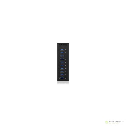 Raidsonic 10 port USB 3.0 Hub Icy Box IB-AC6110 Black Raidsonic 10 port USB 3.0 Hub Icy Box IB-AC6110 Black