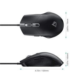 Aukey Mouse GM-F3 Optical, RGB LED light, Black, Gaming Mouse, Wired