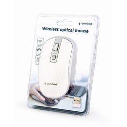Gembird Wireless Optical mouse MUSW-4B-05 USB, White