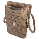 Guess Wallet 4G Triangle Logo Phone Bag (Brown)