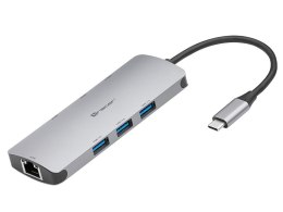 ADAPTER TRACER A-3, USB-C, HDMI 4K, USB 3.0, PDW 100W, ETH
