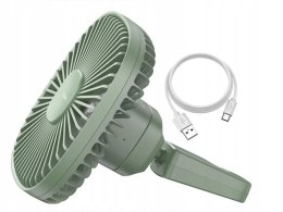 BASEUS Samochodowy wentylator / wiatrak Natural Wind na zagłówek, magnetyczny (CXZR-06) Green
