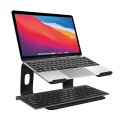 Crong AluBench - Ergonomiczna podstawka pod laptopa z aluminium (czarny)