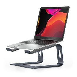 Crong AluBench - Ergonomiczna podstawka pod laptopa z aluminium (grafitowy)