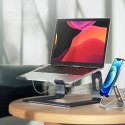 Crong AluBench - Ergonomiczna podstawka pod laptopa z aluminium (grafitowy)