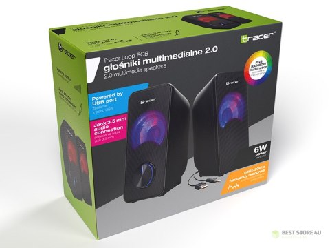 Głośniki TRACER 2.0 Loop RGB USB Głośniki TRACER 2.0 Loop RGB USB