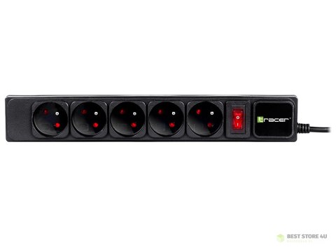 Listwa zasilająca TRACER PowerGear 1.5 m Black (5 gniazd) Listwa zasilająca TRACER PowerGear 1.5 m Black (5 gniazd)