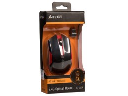 Mysz A4TECH V-TRACK G3-200N-1 Black+Red WRLS
