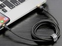 BASEUS Kabel USB Lightning iPhone 3,0m Cafule 2A(CALKLF-RV1) Black-Gold