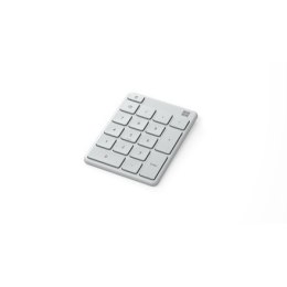 Microsoft Keyboard MS NUMBER PAD Keyboard layout QWERTY, Glacier, Bluetooth, Wireless connection, 81 g