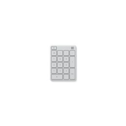 Microsoft Keyboard MS NUMBER PAD Keyboard layout QWERTY, Glacier, Bluetooth, Wireless connection, 81 g