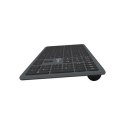 Natec Keyboard, Dolphin, US Layout, Wireless, Black/Grey