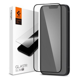 Spigen Glass FC - Szkło hartowane iPhone 14 Plus / iPhone 13 Pro Max (Czarna ramka)