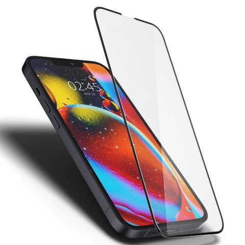 Spigen Glass FC - Szkło hartowane iPhone 14 Plus / iPhone 13 Pro Max (Czarna ramka)