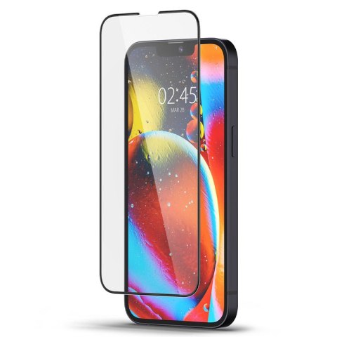 Spigen Glass FC - Szkło hartowane iPhone 14 Plus / iPhone 13 Pro Max (Czarna ramka)
