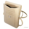 Guess Wallet Saffiano Triangle Logo Phone Bag - Torba na smartfona i akcesoria (Beige)