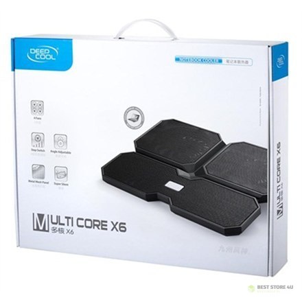 Deepcool Multicore x6 Notebook cooler up to 15.6" 900g g, 380X295X24mm mm, Black Deepcool Multicore x6 Notebook cooler up to 15.6" 900g g, 380X295X24mm mm, Black