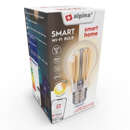 Alpina - Inteligentna żarówka Wi-Fi trzonek E27 moc 7 W kolor biały ciepły