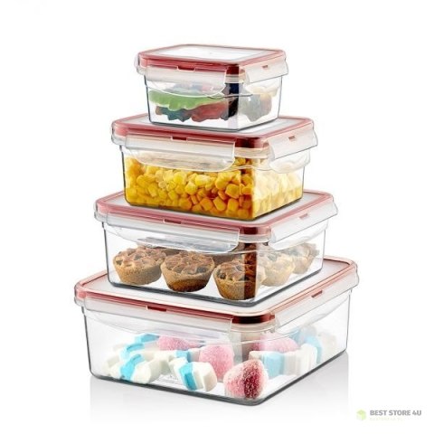 Pojemnik plastikowy 300ml KWADRAT SAVER BOX z pokrywką Pojemnik plastikowy 300ml KWADRAT SAVER BOX z pokrywką