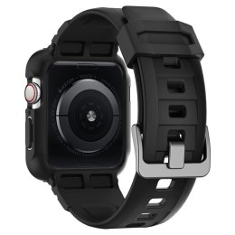 Spigen Rugger Amor Pro Case - Pasek z obudową do Apple Watch 44 / 45 mm (Czarny)